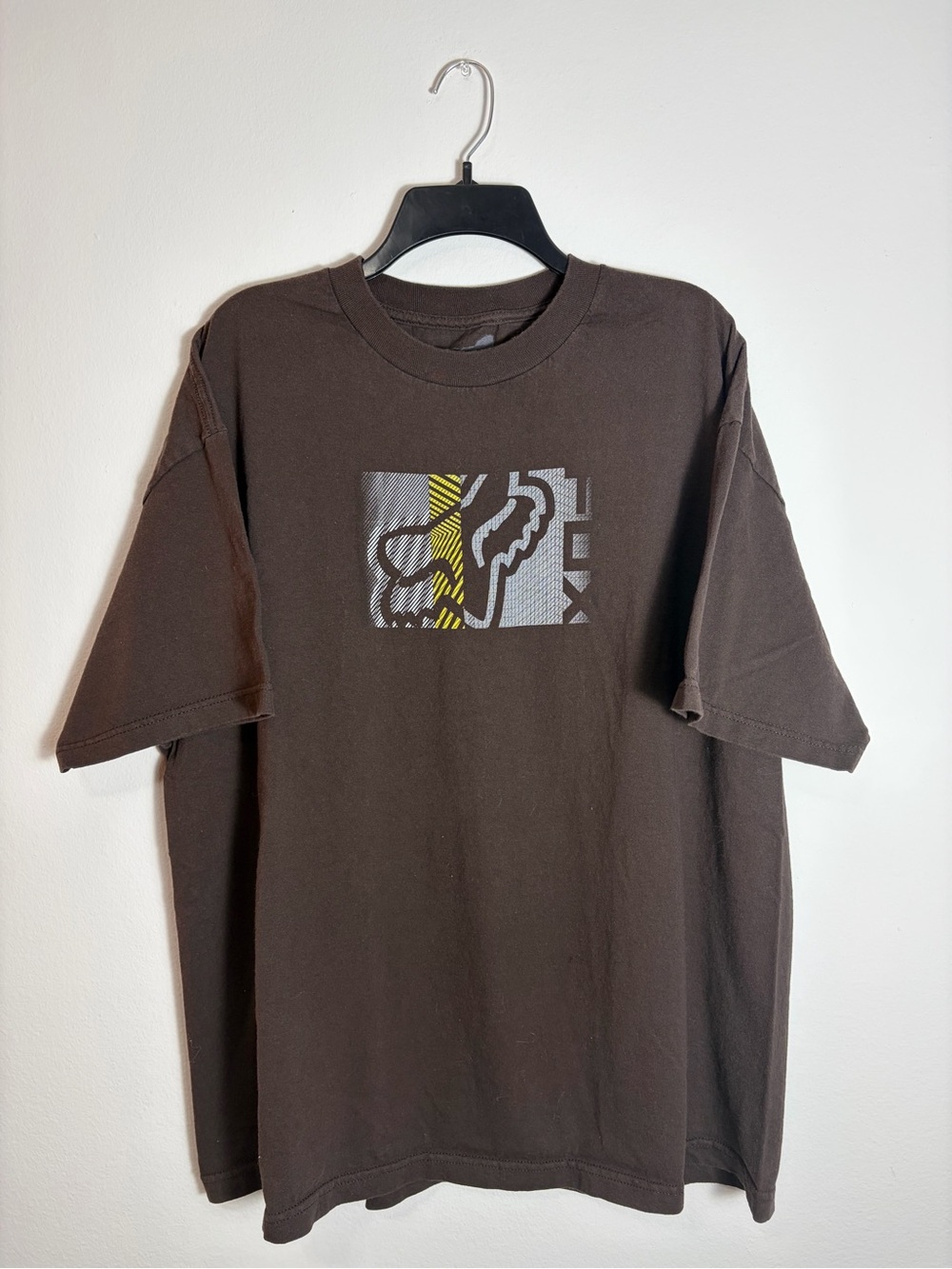Fox Racing Brown Graphic Tee Size XXL Y2K Streetwear